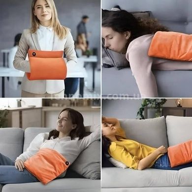 Грелка-муфта для рук от повербанка USB Оранжевая