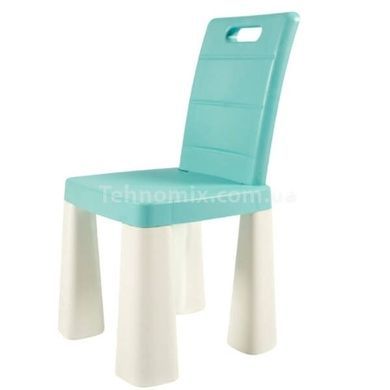 Набір дитячих пластикових меблів стіл та 2 стільці DOLONI 04680/7 Бірюзовий