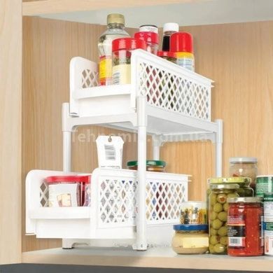 Органайзер под раковину Portable 2 Tier Basket Drawers Белый