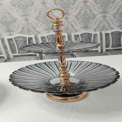 Поднос для фруктов и сладостей (2 яруса) Fruit tray 1606