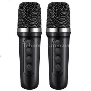 Подставка для телефона с караоке и 2 микрофона Microphone speaker set K18-2
