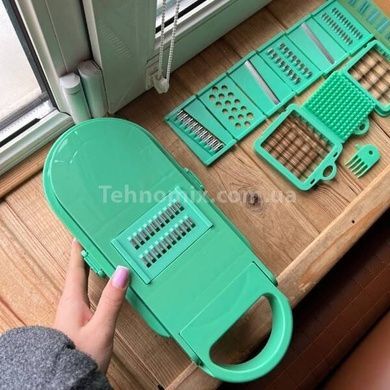 Овощерезка со сменными насадками Мультислайсер grater AND LY-1058 Салатовая