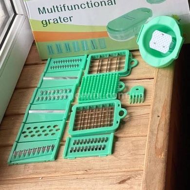 Овощерезка со сменными насадками Мультислайсер grater AND LY-1058 Салатовая