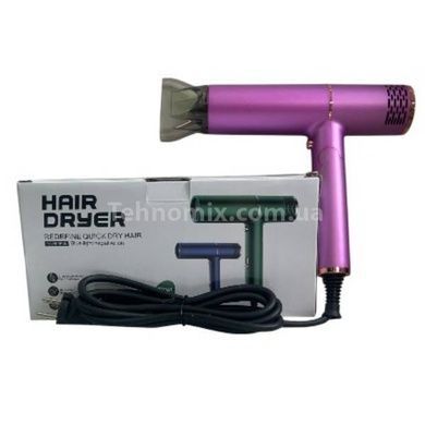 Фен стайлер профессиональный ионный Hairdryer Фиолетовый