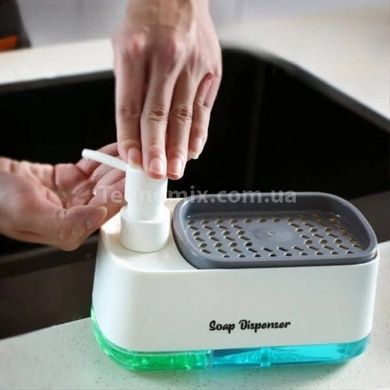 Дозатор для моющего и жидкого мыла Dish Soap Dispenser Белый