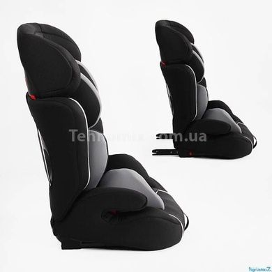Автокрісло дитяче система ISOFIX вага дитини від 9-36 кг JOY RS-82365 Чорне із сірим