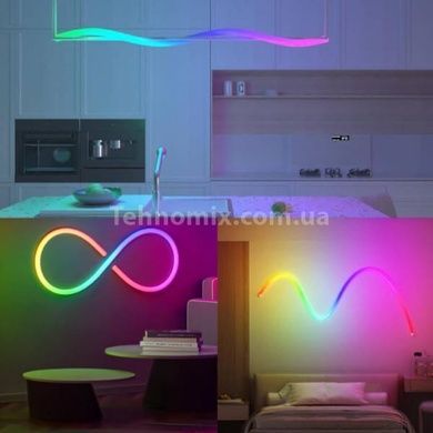 Неонова стрічка гнучка у вигляді каната 5м USB LED Neon RGB