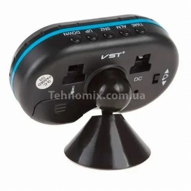 Автомобильные часы, термометр, вольтметр VST 7009V Синие