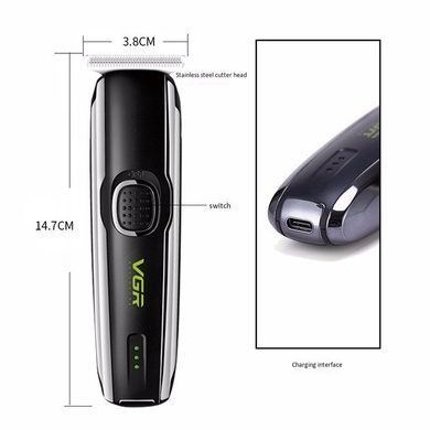 Машинка для стрижки VGR V-020 USB с 3 насадками