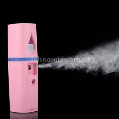 Зволожувач для шкіри обличчя ультразвуковий акумуляторний Mist Soraver MSK-3445 Рожевий