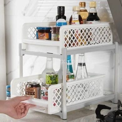 Органайзер под раковину Portable 2 Tier Basket Drawers Белый