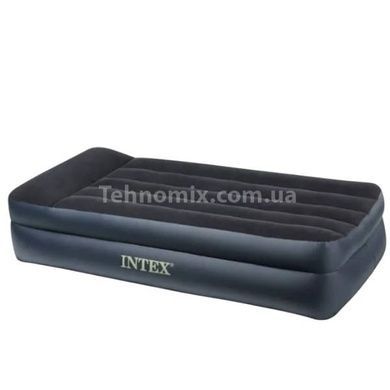 Матрас надувной с велюровым покрытием с подголовником 191*99*42см 64122 Intex