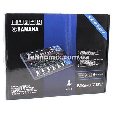 Аудіо підсилювач, мікшерний пульт Yamaha MG-07BT 7 канальний