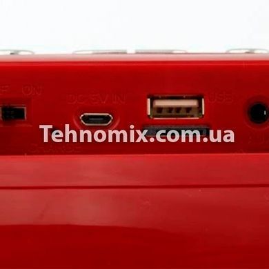 Портативна бездротова Bluetooth колонка з радіо Xtreme Golon Atlanfa RX-1888BT 20 ВТ Червона