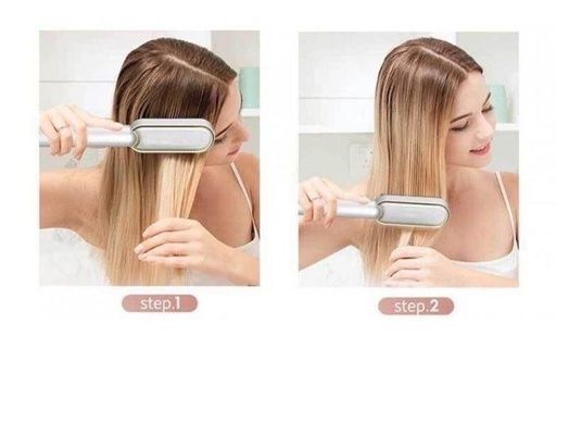 Расческа-выпрямитель Hair Straightener HQT-909 B с турмалиновым покрытием Красный