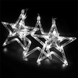 Світлодіодна гірлянда-штора Зорепад 2.5м, 12 зірок, Біла