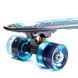 Пенни борд со светящимися колесами Galaxy PU Penny Board Черный космос