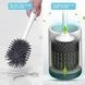 Ёршик-щетка для унитаза силиконовая Toilet Brush Серая