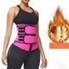 Утягивающий пояс для похудения Waist training corset Розово-черный XL