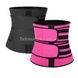 Утягивающий пояс для похудения Waist training corset Розово-черный XL
