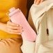 Пляшка для води силіконова складана 600мл Рожева