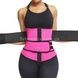 Утягивающий пояс для похудения Waist training corset Розово-черный XL