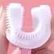 Зубная щетка детская U-образная мягкая Toothbrush Розовая