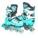 Ролики детские раздвижные с полным комплектом защиты р 29-33 Scale Sports Mint Бирюзовые