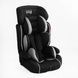 Автокрісло дитяче система ISOFIX вага дитини від 9-36 кг JOY RS-82365 Чорне із сірим