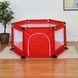 Манеж детский игровой Шестигранник Красный