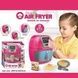 Іграшка Повітряна Фритюрниця 6 муляжів їжі Air Fryer Рожевий