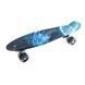 Пенни борд со светящимися колесами Galaxy PU Penny Board Черный космос