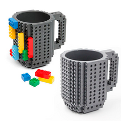 Кружка - конструктор LEGO 350 мл Серая