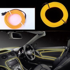 Подсветка для салона автомобиля CAR Cold Light Line EL-1302-5 м Yellow