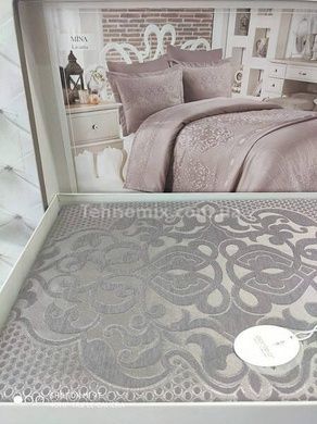 Покрывало с наволочками Dantela vita Mina lavanta 260х260см Жаккард