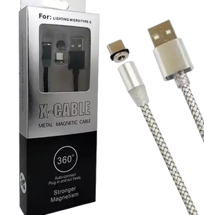 УЦЕНКА! Магнитный кабель 3 в 1 USB - microUSB / Lightning / Type-C