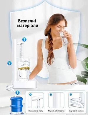 Помпа для води настільна акумуляторна X115 Smart Table Water Біла