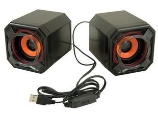 Комп'ютерні колонки акустика 2.0 UKC USB A8 Чорні
