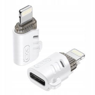 Адаптер перехідник XO NB256E Type-c female to Lightning adapter Білий