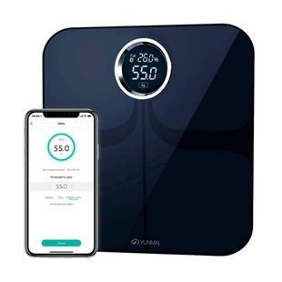 Умные весы с приложение Digital Bathroom Body Fat Scale Черные