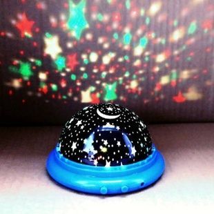 Ночник проектор звездное небо вращающийся UFO Star Master Голубой