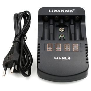 Зарядний пристрій на 4 акумулятори ААА LiitoKala Lii-NL4 Чорне
