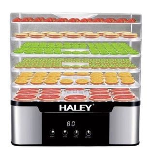 Сушилка дегидратор электрическая Haley HY-9802 для овощей и фруктов 5 уровней Серая