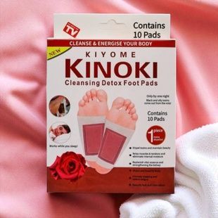 Токсиновивідні пластирі для стоп з екстрактом троянди 10шт KINOKI