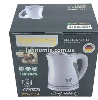 Електрочайник Rainberg RB-1314 2200 Вт 2 л Білий