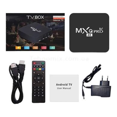 Смарт-TV приставка TV-BOX MXQ Pro 4K, 2 Гб ОЗУ, 16 Гб HDD, Android 13