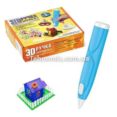 3D ручка для малювання 3D pen 6-1 Блакитна