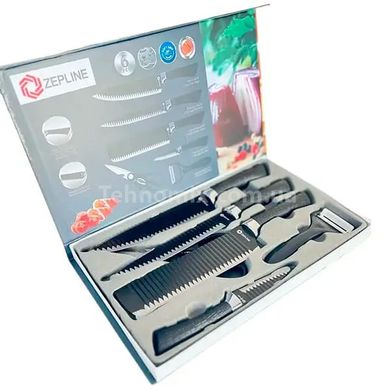 Набір кухонних ножів з нержавіючої сталі 6 предметів Zepline ZP-035