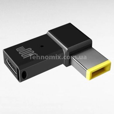 Перехідник для ноутбука з Type-C на Square Plug 5.5&times;2.1mm Чорний