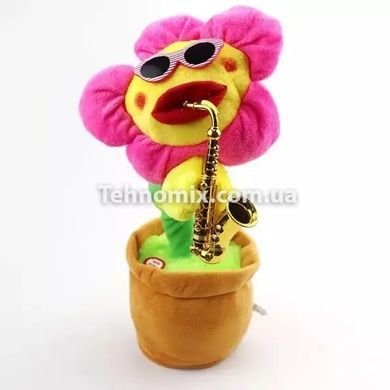 Танцююча квітка саксофоніст Dancing Sunflower Рожевий